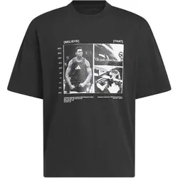 ADIDAS Herren Shirt Anthony Edwards Shirt, Größe M in Schwarz Schwarz