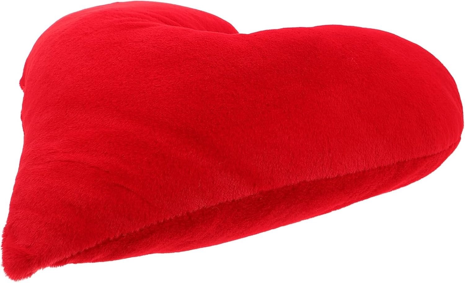 Rood hartvormig sierkussen van zacht polyester voor decoratie in de kinderkamer of bij bruiloften