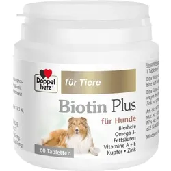 DOPPELHERZ für Tiere Biotin Plus Tabletten f.Hunde 60 St