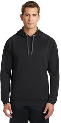 Sport-Tek ST250 Tech Fleece Hooded Sweatshirt in Black size 3XL   Polyester