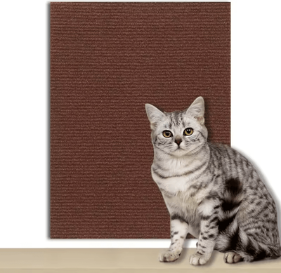 Inspire Curations ScratchGuard DIY Cat Scratch Mat For Sofa & Wall Protection brown 30x100cm