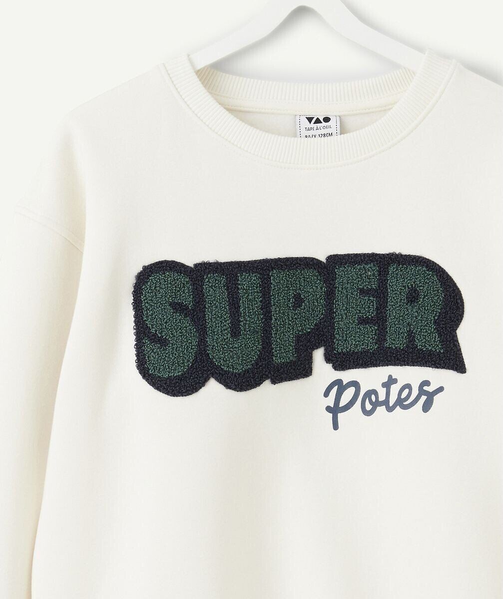 TAPE A L'OEIL Sweat col rond avec animation bouclette devant