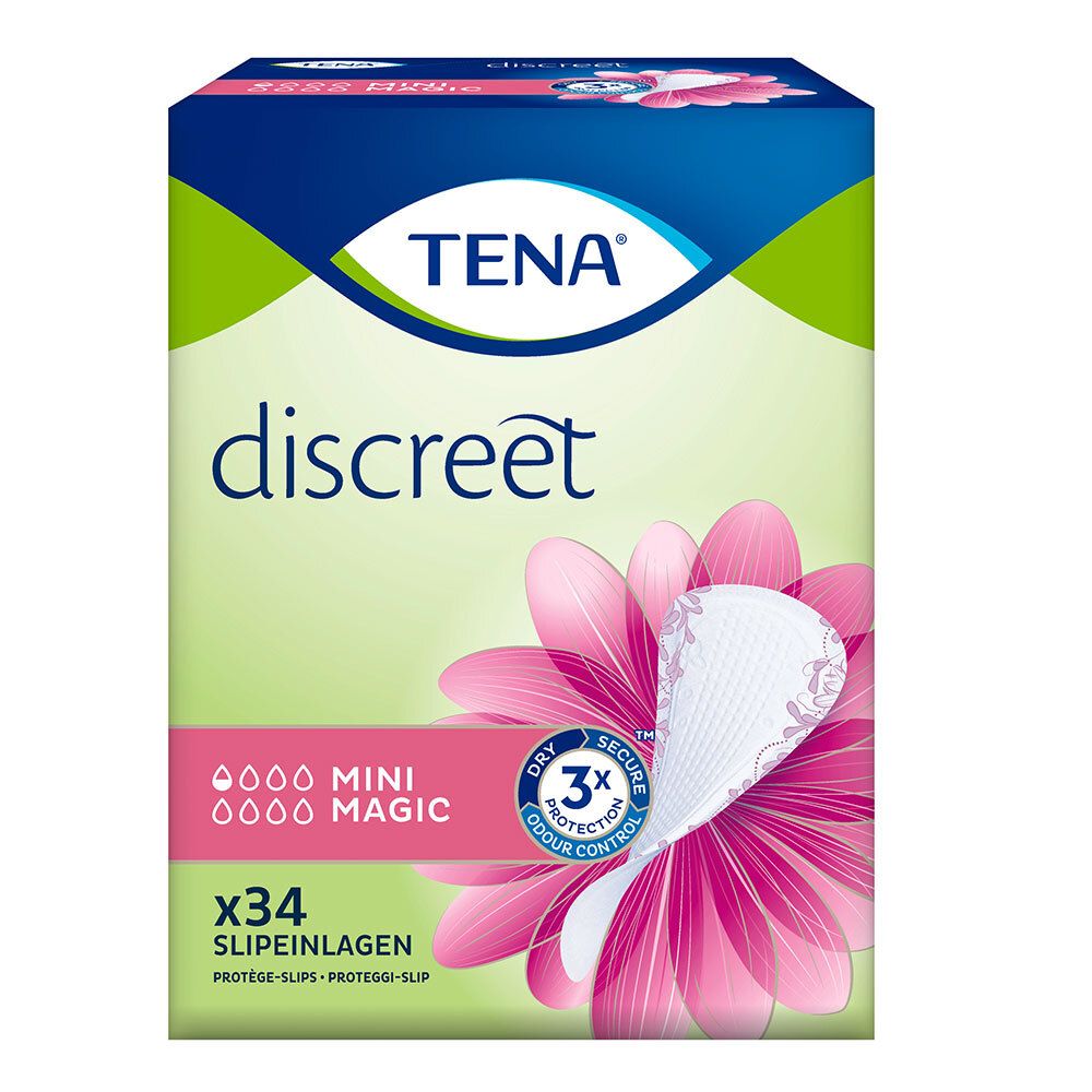 Tena Discreet Inkontinenz Slipeinl.mini magic 34 St Einlagen
