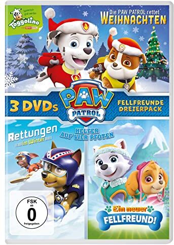 Paw Patrol: Die Paw Patrol rettet Weihnachten, Paw Patrol: Rettungen im Winter & Paw Patrol: Ein neuer Fellfreund! (DVD) - Preis vom 27.09.2026 03:53:48 h