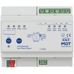 MDT STR-0640.02S KNX Redundante Busspannungsversorgung mit Diagnose, 6TE REG, 640 mA, Secure STR064002S