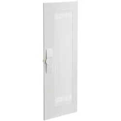 Hager FZ009NM Tür, univers, rechts, Media, geschlitzt, RAL 9010, für Schrank IP3X, 800x300mm