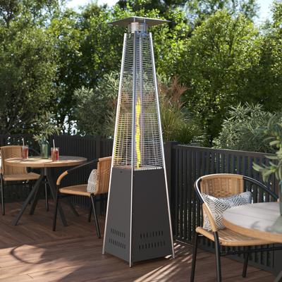 Lancaster Home Outdoor Patio Heater - 7.5 Feet Round Steel Patio Heater - 42,000 BTU's