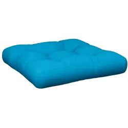 vidaXL Palettenkissen Blau 60x60x12 cm Stoff