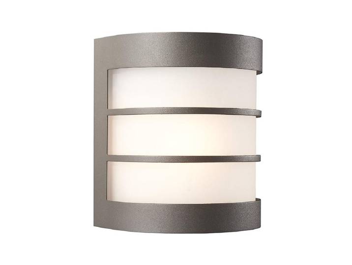 Wandleuchte PHILIPS Calgary, E27, 6 , grau, B:13,8cm H:15,5cm T:10,2cm, Leuchten, Wandleuchte
