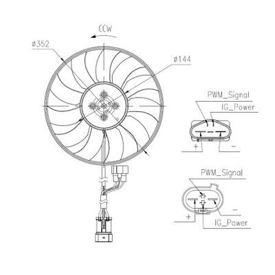 NRF Lüfter, Motorkühlung 47969 für VW