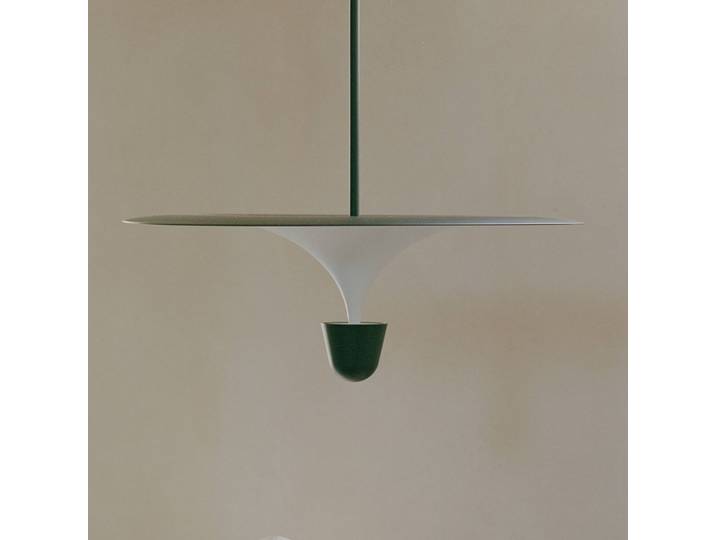 New Works Designer Hängeleuchte Kantarell, dimmbar, schwarz, für Wohn- / Esszimmer, Metall, Design