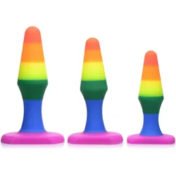 Frisky, Analtoy, Rainbow - Silicone Anal Trainer Set