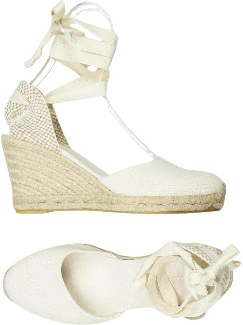 Alohas Damen Sandalen, Cremeweiß, Gr. EU 39, kein / Etikett - Second Hand