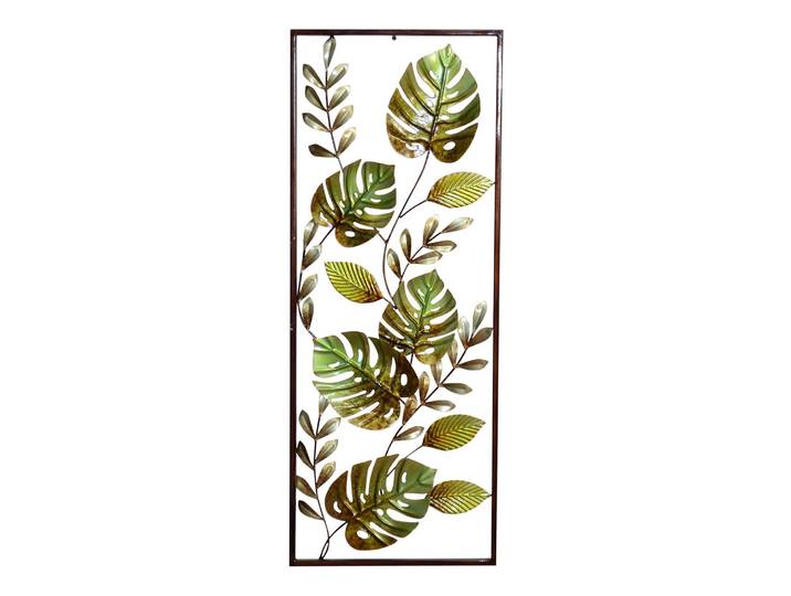 Déco murale Cora I Fer verni Vert 35 x 91 x 4cm