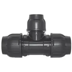 Gebo Plast T-Stück 3 Seiten zum Klemmen, Abgang reduziert, 40 x 32 x 40 mm