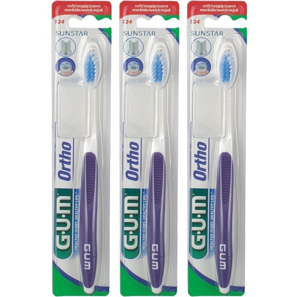 GUM KFO Zahnbuerste x3 3x1 St Zahnbürste