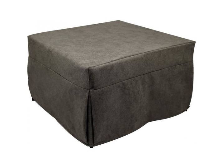 Dmora Pouf transformable en lit en tissu marron