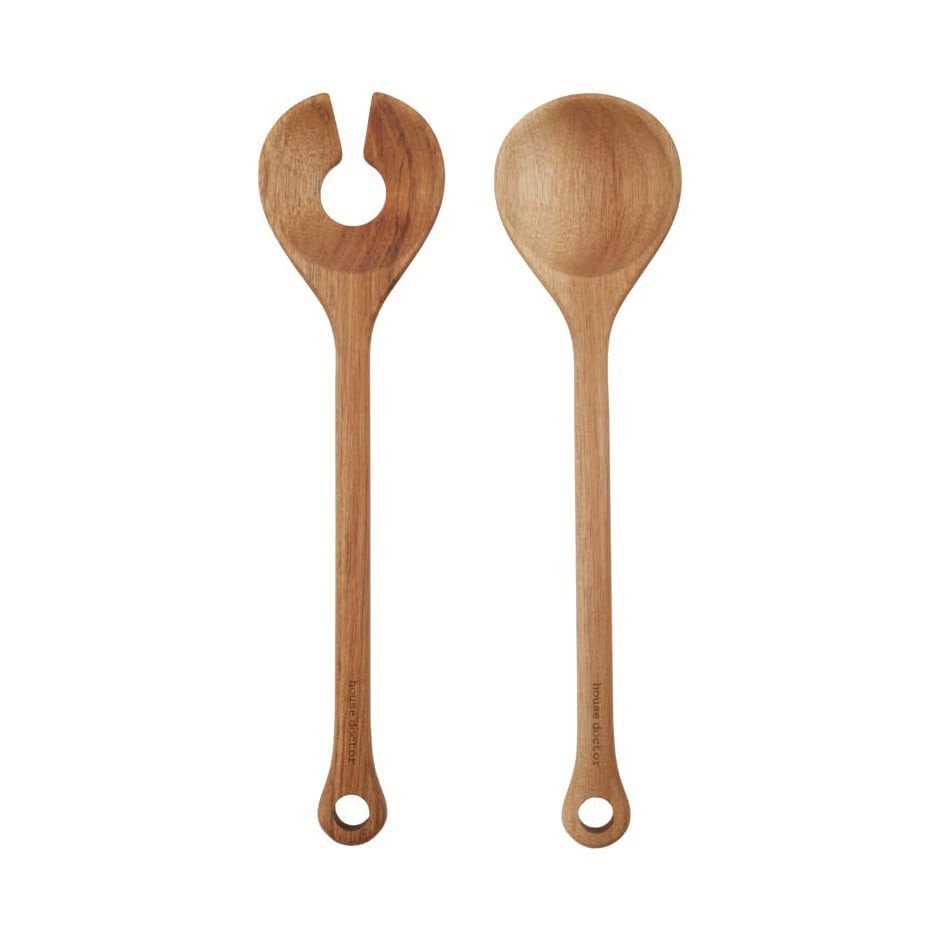 House Doctor Eya saladebestek natuur 2 delen 27,5 cm