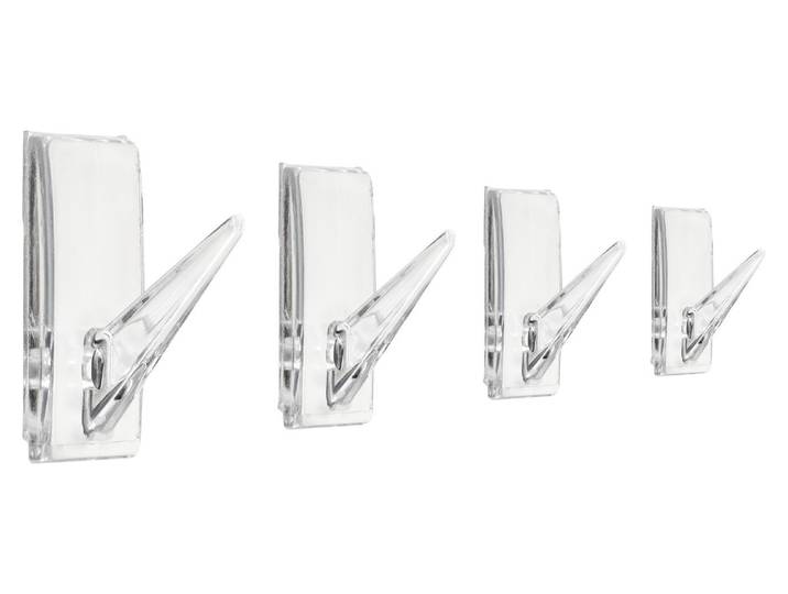 Klebehaken Transparent 4 Stück