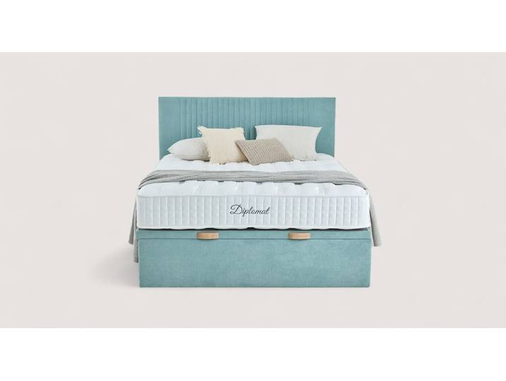 Tête de lit LUCIE - Tissu Bleu - L100 x H120cm