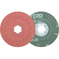 PFERD TOOLS COMBICLICK Korund Fiberscheibe für universelle Anwendungen - 64189001