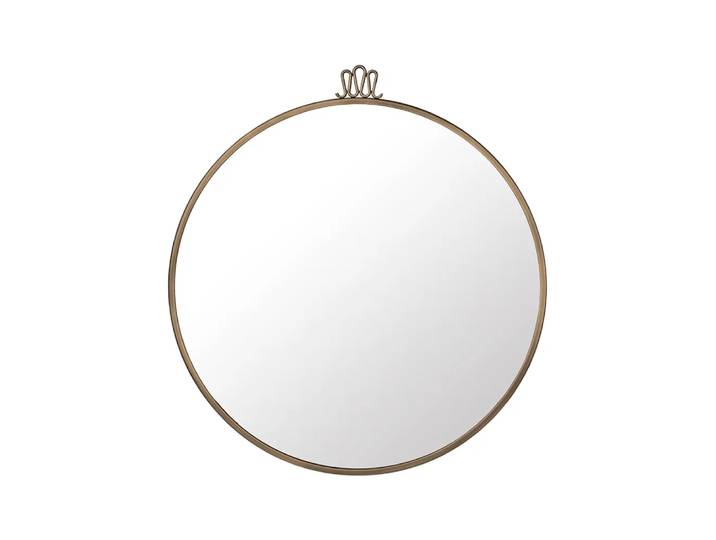 GUBI Miroir Randaccio antique brass, large