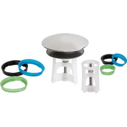 Ersatz Ablaufstopfen UP&Down für 30mm (1'') und 38mm (11/4'') Garnituren, Kunststoff/Chrom Abdeckung