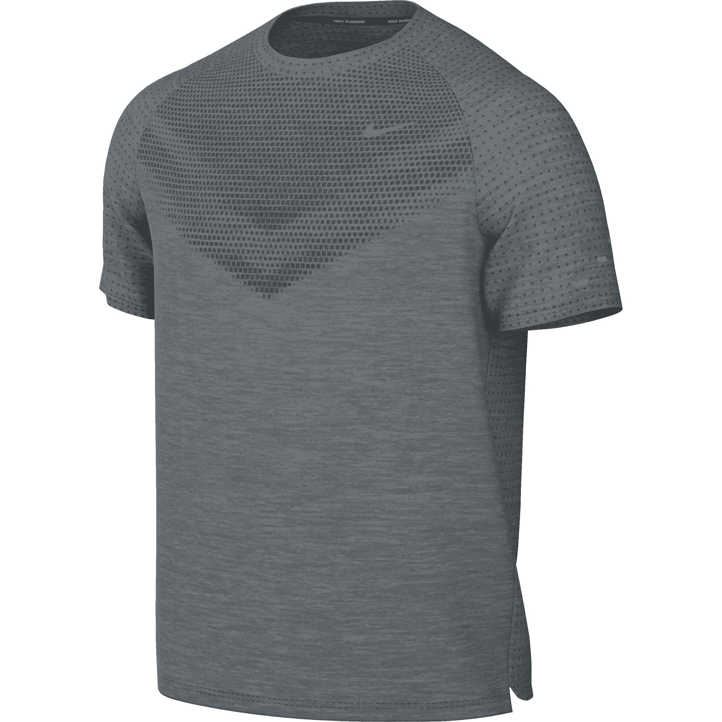 Nike Stride Herren Laufshirts grau Größe S Trailrunning | Laufen Elastisch
