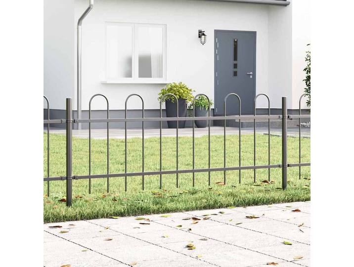 vidaXL Gartenzaun BOXTEL Grau