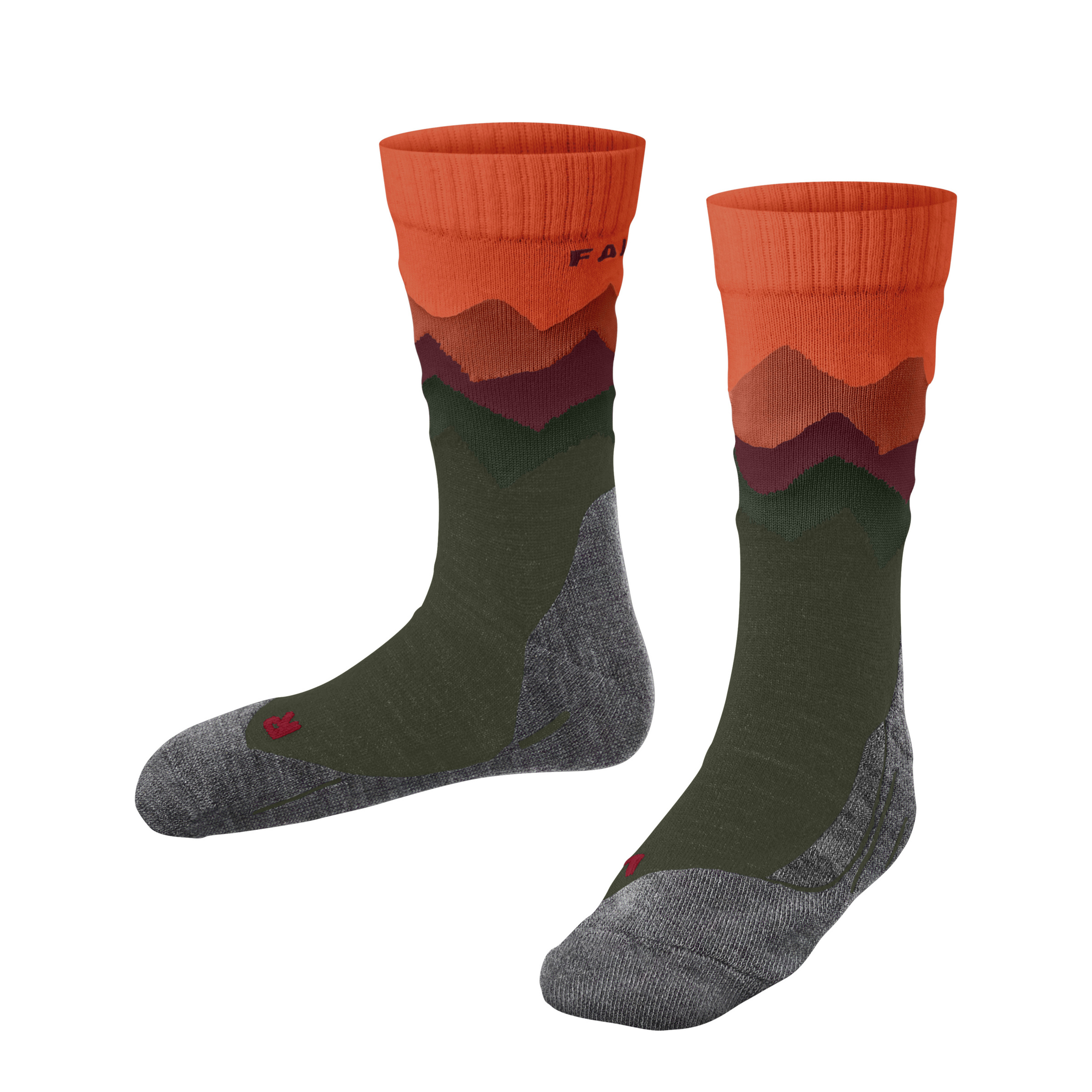 Falke TK2 Trend Kinder Wandersocken oliv Größe 35 Camping Hautfreundlich