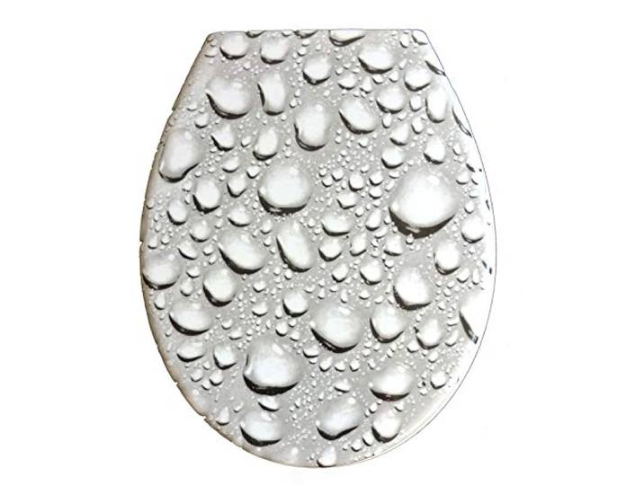 Duroplast WC Sitz Klobrille Modell Tropfen mit Absenkautomatik, zur Reinigung abnehmbar, 59853