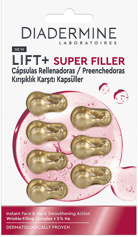 Diadermine Lift + Super Filler filler lissant pour visage et cou capsules 7 unités