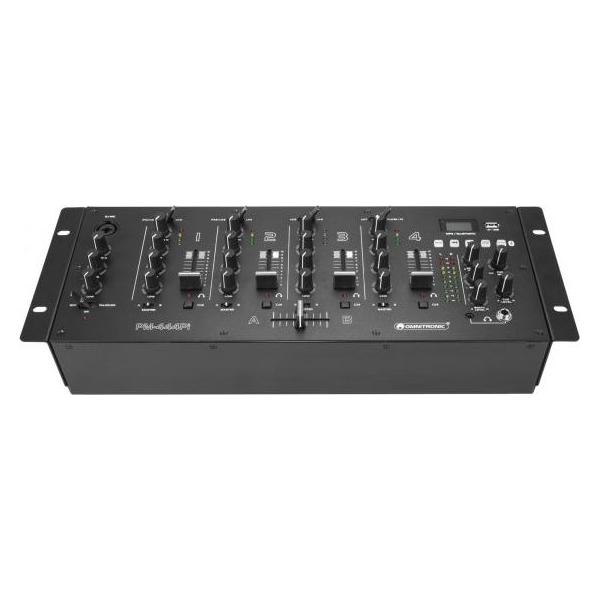 Omnitronic PM-444Pi 4-Kanal-DJ-Mixer mit Player & USB-Interface (Clubmixer) (10006825)