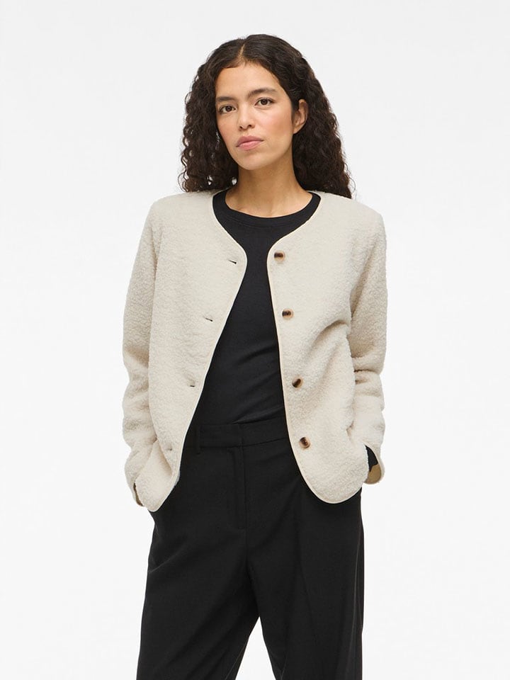 Vila Teddyfelljacke "Ada" in Creme - 38