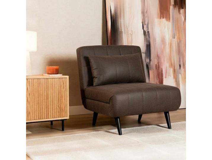 Bronx71 Schlafsessel Hanna Eco-Leder anthrazit