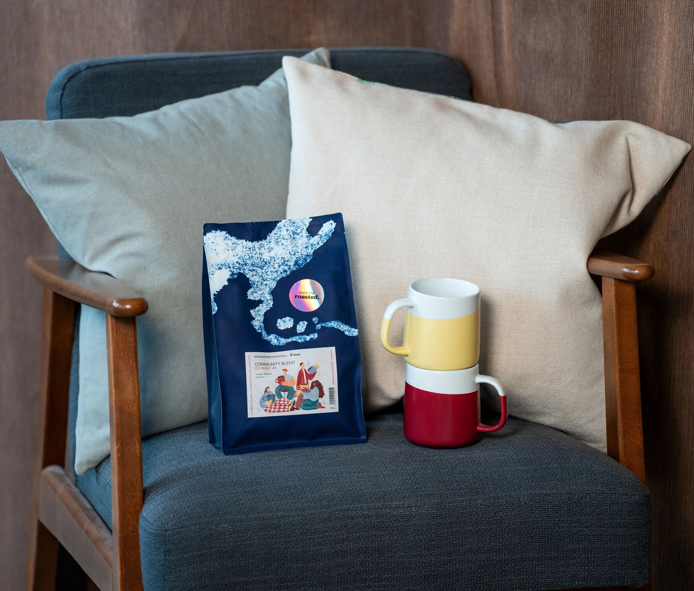 Hoppenworth & Ploch x roasted. - Community Blend Co-Roast #4 Espresso - 2 x 1 kg Ganze Bohne - Intensität: 4/6