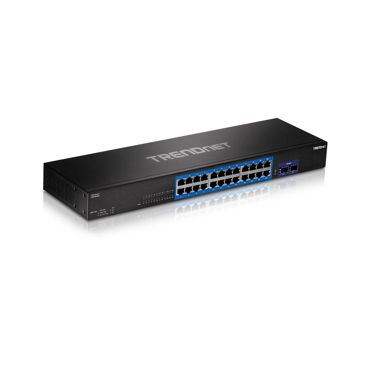 TrendNet 24-Port Gigabit Switch with 2 x 10G SFP+ Slots