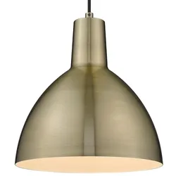 Halo Design Metropole Pendelleuchte 1-flammig in Antikmessing ø20cm