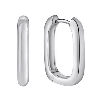 Paar Creolen FIRETTI "Schmuck Geschenk Silber 925 oval", silber (silberfarben), Ohrringe, Damen, 15mm, Silber 925 (Sterlingsilber)