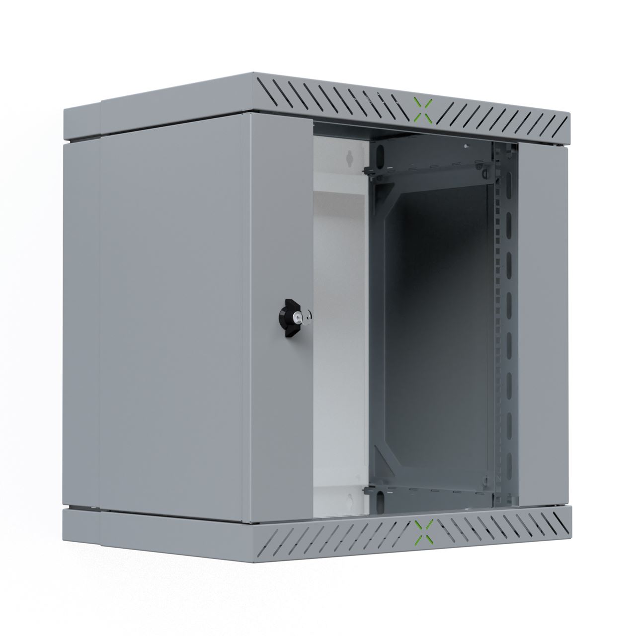 EFB Elektronik 19" Wandgehäuse X-Rack mit Glastür 400-600mm 12HE grau