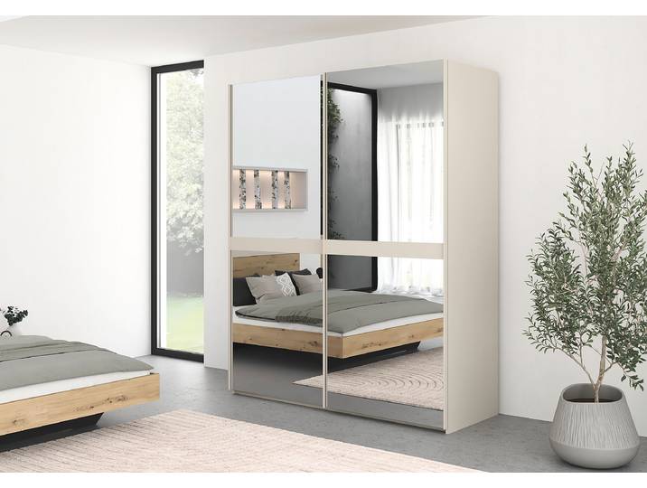Armoire miroir Scale 181cm Beige/Cachemire
