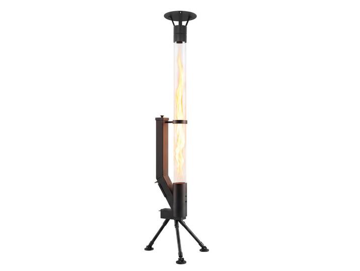 ZMH Terrassenheizer Zovmar 44.5/21/167 cm, Schwarz, Metall, Glas, Rechteckig, 6,000 W, 21x167x44.5 cm, Elektrogeräte, Heizgeräte, Heizstrahler