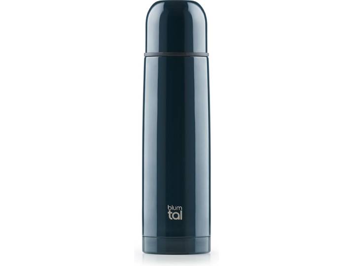 Blumtal Thermosfles - Lekvrije thermosfles met drinkbeker voor onderweg - Isolerende Thermoskan - Roestvrij staal - 350ml - Donkerblauw