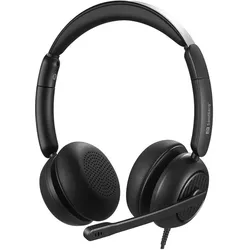 Sandberg 3in1 Office Headset Pro ENC (Kabelgebunden, USB-C, Microsoft Teams), Office Headset, Schwarz