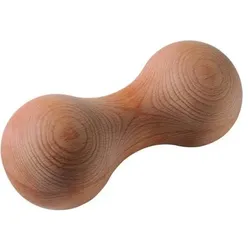Erzi, Faszienball + Faszienrolle, Woodroller Faszien Knochen, 8 cm, 19,5 cm (19.50 cm)