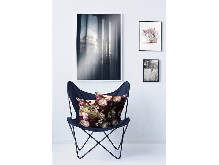Housse de coussin Automne type B Mauve/Aubergine 49 x 49cm Tissu mélangé