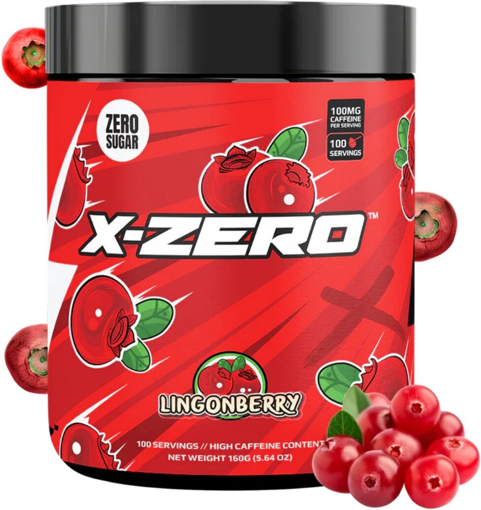 X-Gamer X-Zero Lingonberry - 100 Serveringar