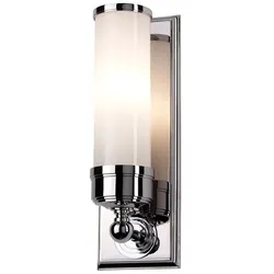 Wandlampe Spiegelleuchte Lampe LED Glas Badezimmerleuchte chrom poliert IP44