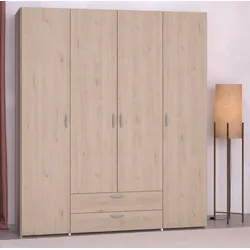 Parisot Kleiderschrank 4-türig "Daily 11" Jackson-Eiche