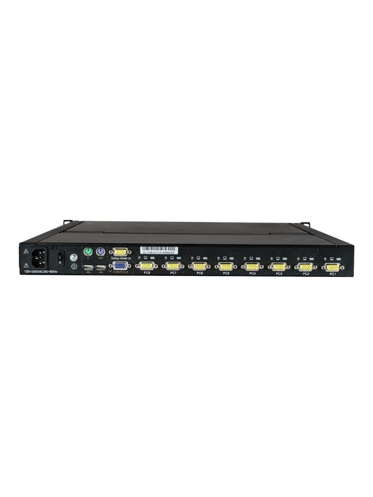 StarTech.com 8-Port Rackmount KVM Console for Server Rack - 19 in. - 1U - KVM console - 19"